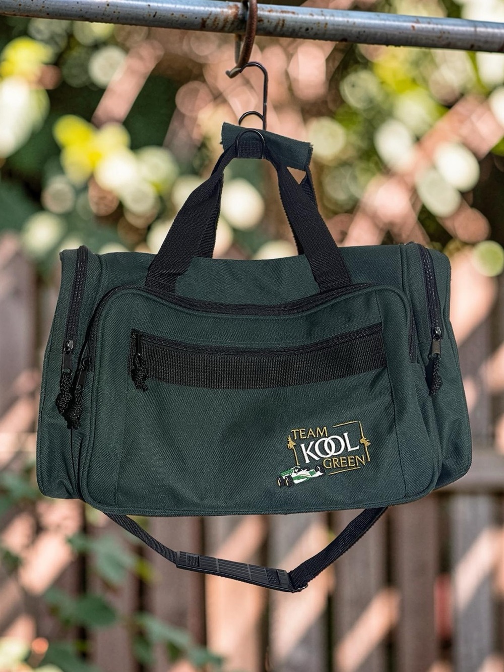Team Kool Vintage 90’s Green Indy Racecar Green Duffle Bag EUC